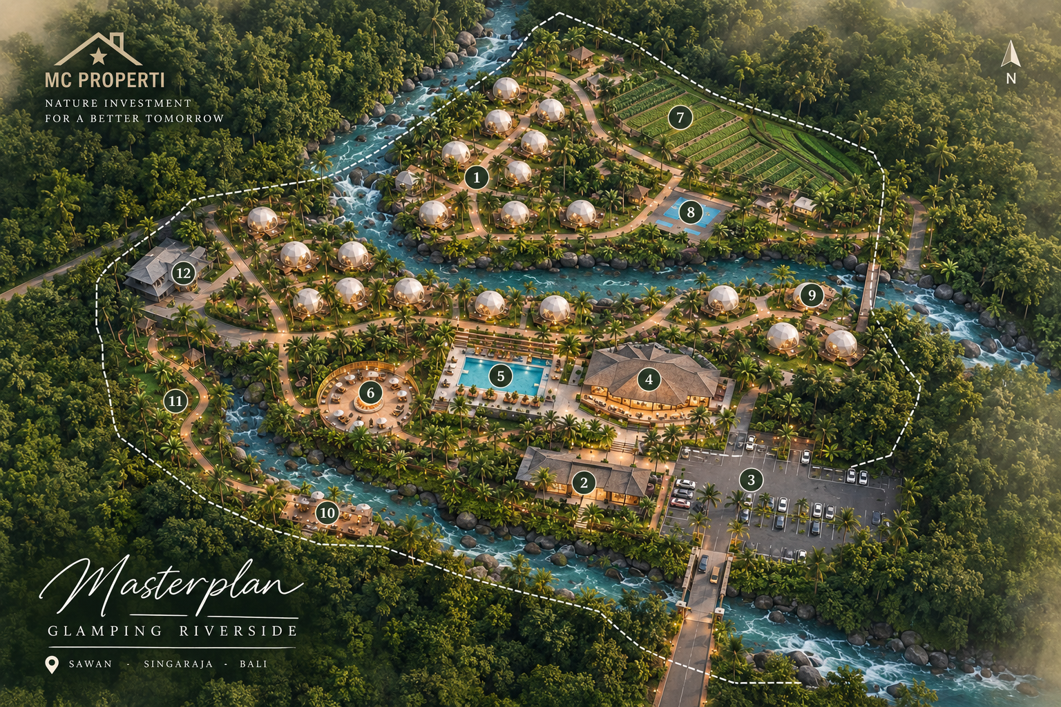 Masterplan Glamping Riverside